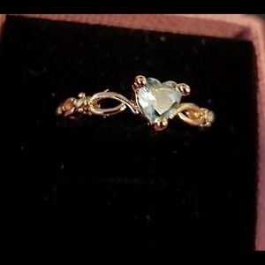 🚨SOLD🚨✨ NEW Heart Shaped Aquamarine Ring ✨